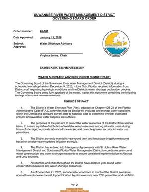 [FINDINGS OF FACT, 2026-01-13 --SRWMD Board Packet]