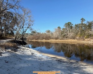[Downstream, Naylor Park Beach, Alapaha River @ US 84 2026-01-28 --Kim Tanner for WWALS]