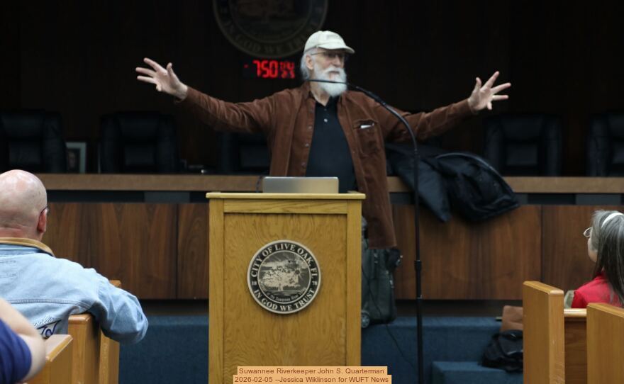 Suwannee Riverkeeper John S. Quarterman, 2026-02-05 --Jessica Wiklinson for WUFT News