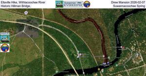 [Ellaville Hike, Withlacoochee River, Drew Mansion 2026-02-07, Historic Hillman Bridge, Suwannacoochee Spring]