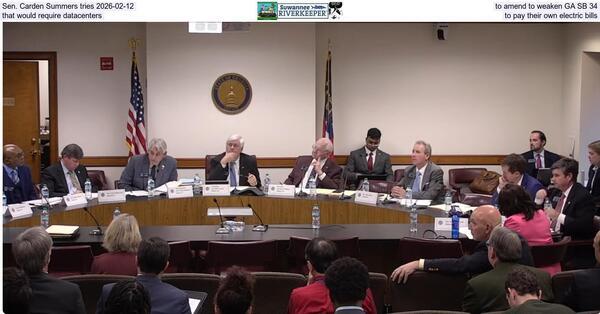 Sen. Carden Summers tries 2026-02-12, to amend to weaken GA SB 34, that would require datacenters to pay their own electric bills