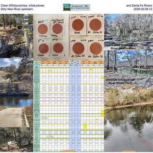 [Clean Withlacoochee, Ichetucknee, and Santa Fe Rivers; Dirty New River upstream, 2026-02-09-12]