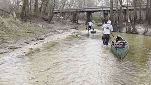 [Movie: Walking the boats to the trestle, 2026:02:14 17:09:04, 30.8690845, -83.3136320 (10M)]