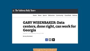 [Good points from Gary Wisenbaker VDT editorial, 2026-02-17 --Amy Sharma, Science for Georgia]