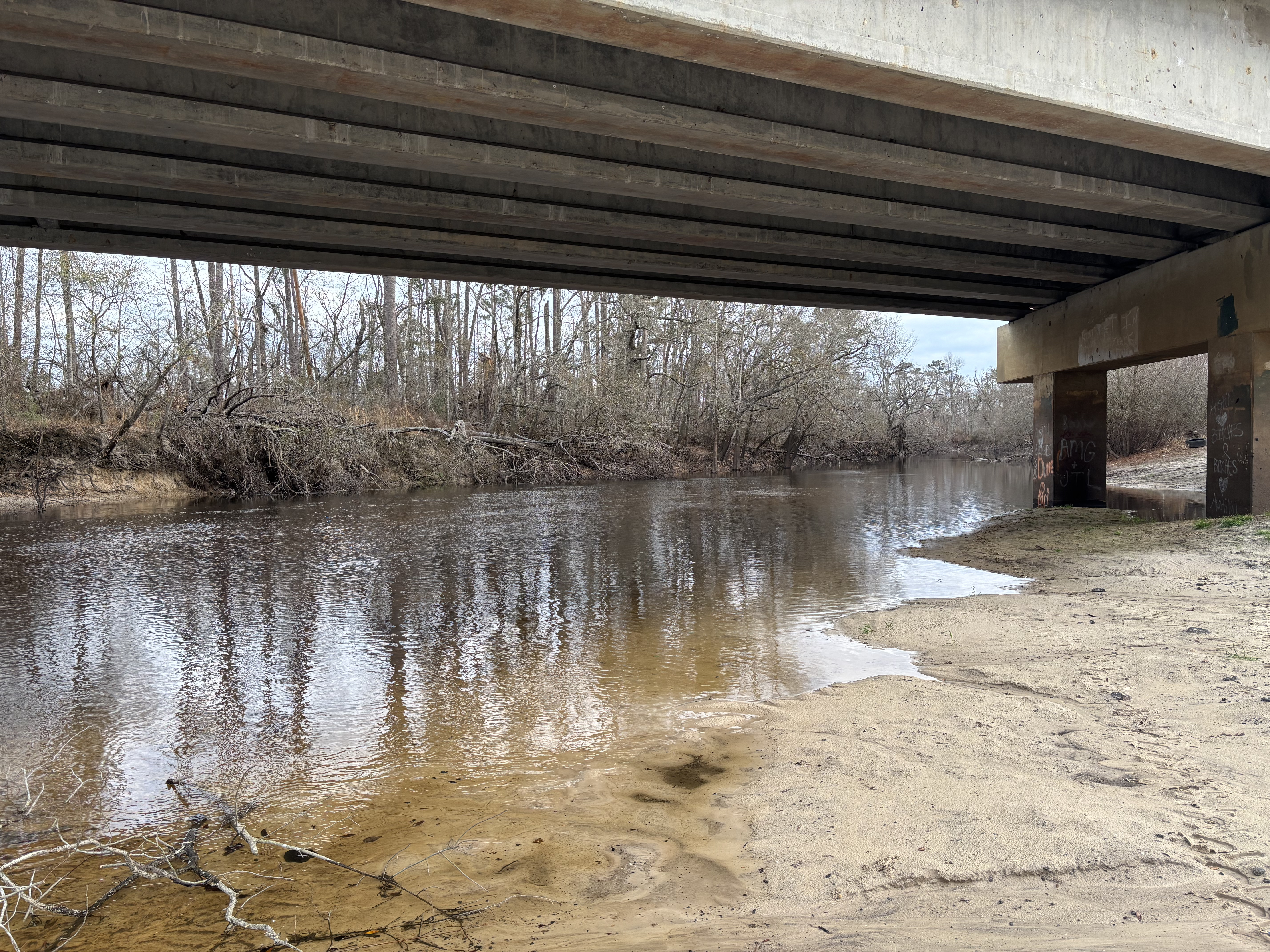 Willacoochee Landing, Alapaha River @ GA 135 2026-02-19 --Isis Swartz for WWALS
