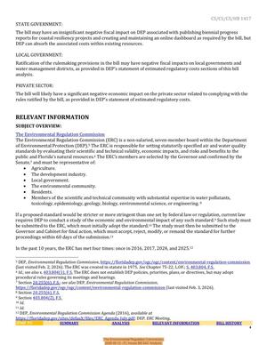 [The Environmental Regulation Commission, 2026-05-12 --FL House Bill SAC Analysis]
