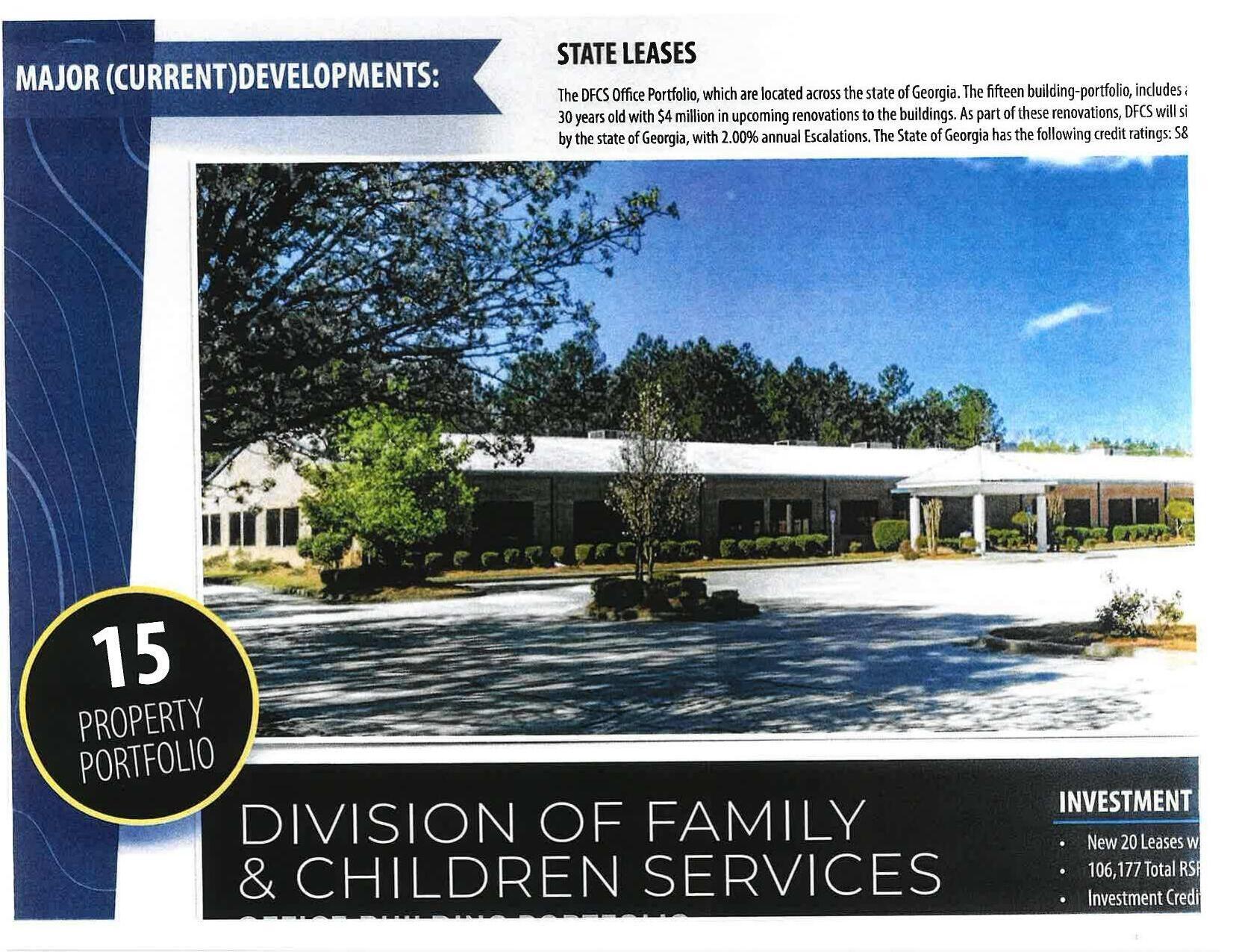 State Leases: 15 property portfolio