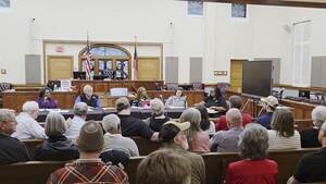 [Movie: Inaudible, for, said they were working on a datacenter ordinance with the county commission, with buffers, setbacks, etc. No written evidence. (106M)]