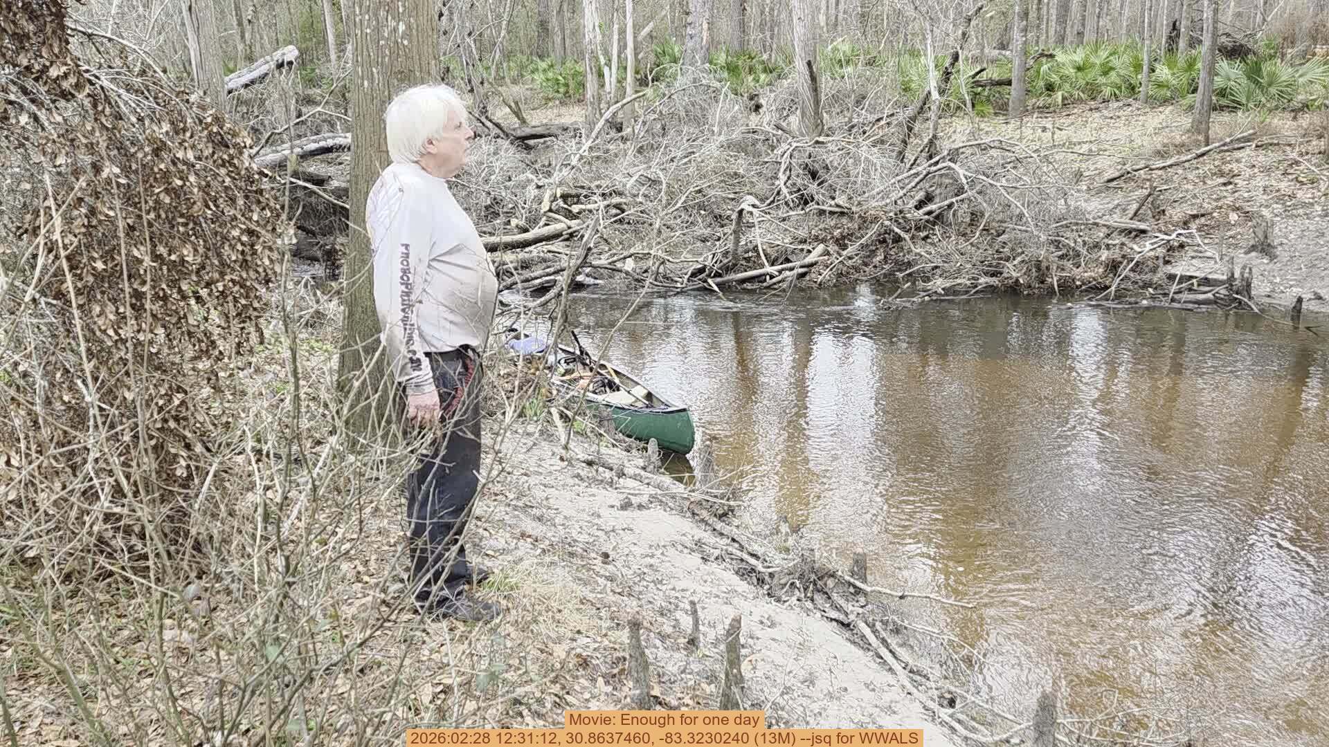 Movie: Enough for one day, 2026:02:28 12:31:12, 30.8637460, -83.3230240 (13M) --jsq for WWALS