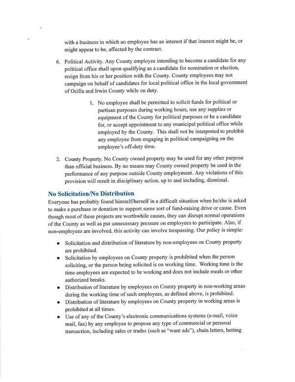 No Solicitation/No Distribution