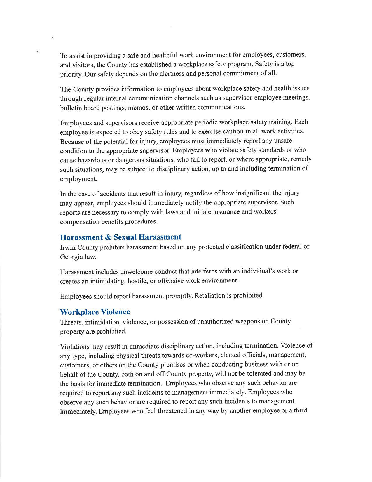 Harassment & Sexual Harassment