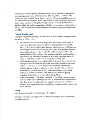 [Outside Employment]