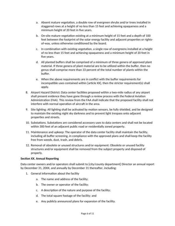 [Section XX. Annual Reporting]