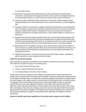 [Section XX. Community Meetings]