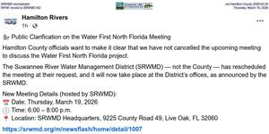 [SRWMD rescheduled, not Hamilton County 2026-02-25, WFNF moved to SRWMD HQ, Thursday, March 19, 2026]
