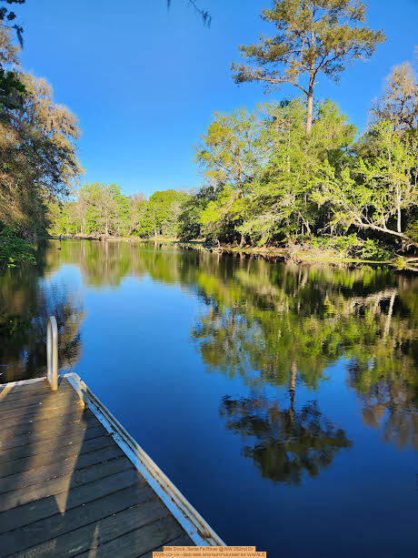 Mills Dock, Santa Fe River @ NW 282nd Dr 2026-03-19 --Bob Mills and Kurt Hurzeler for WWALS
