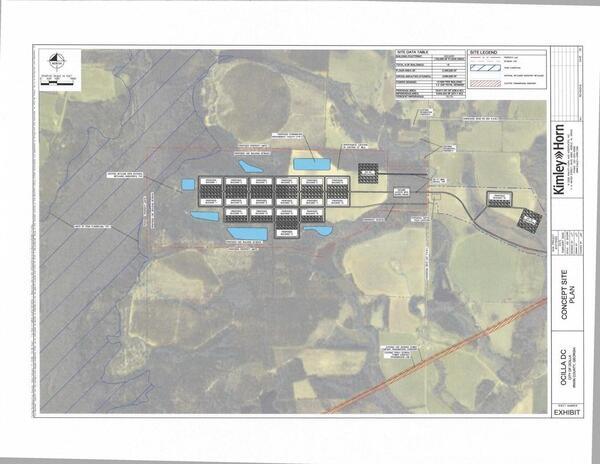 Concept Site Plan, Ocilla DC, City of Ocilla, Irwin County, GA, 2025-02-01 --Kimley Horn, Mobile, AL