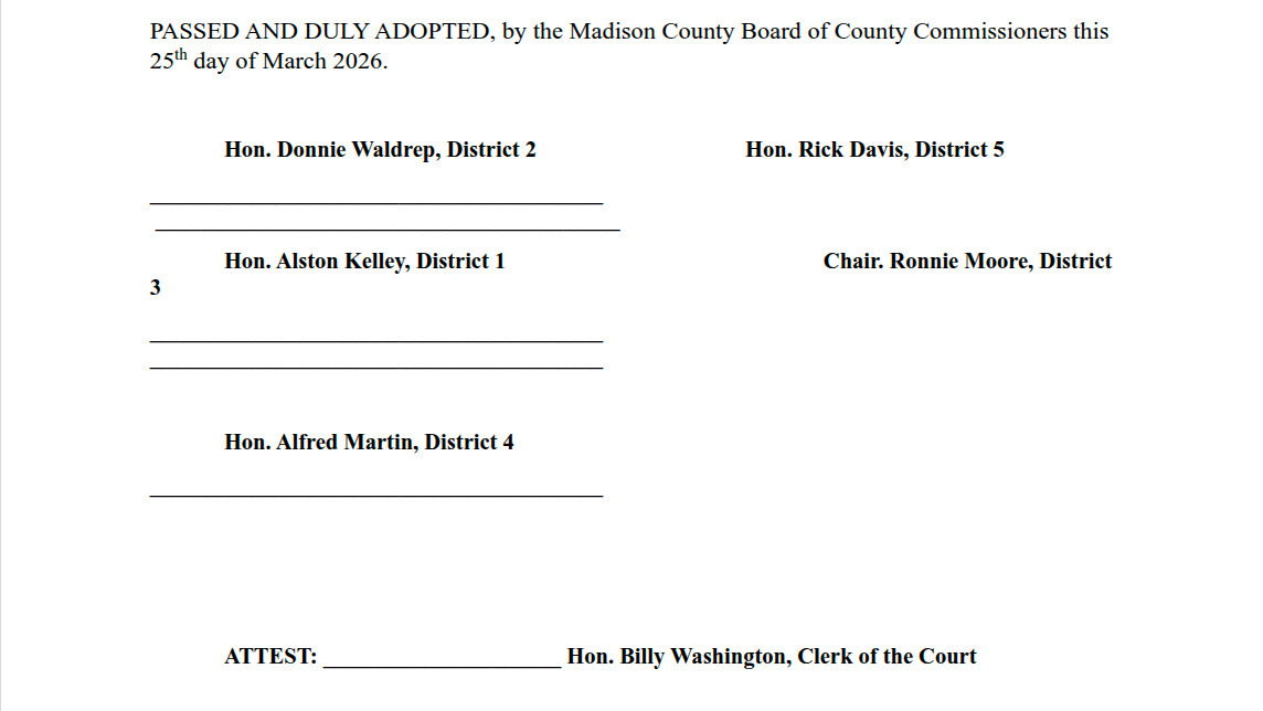 Passed 2026-03-25 --Madison BOCC