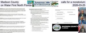 [Madison County calls for a moratorium on Water First North Florida, 2026-03-25]