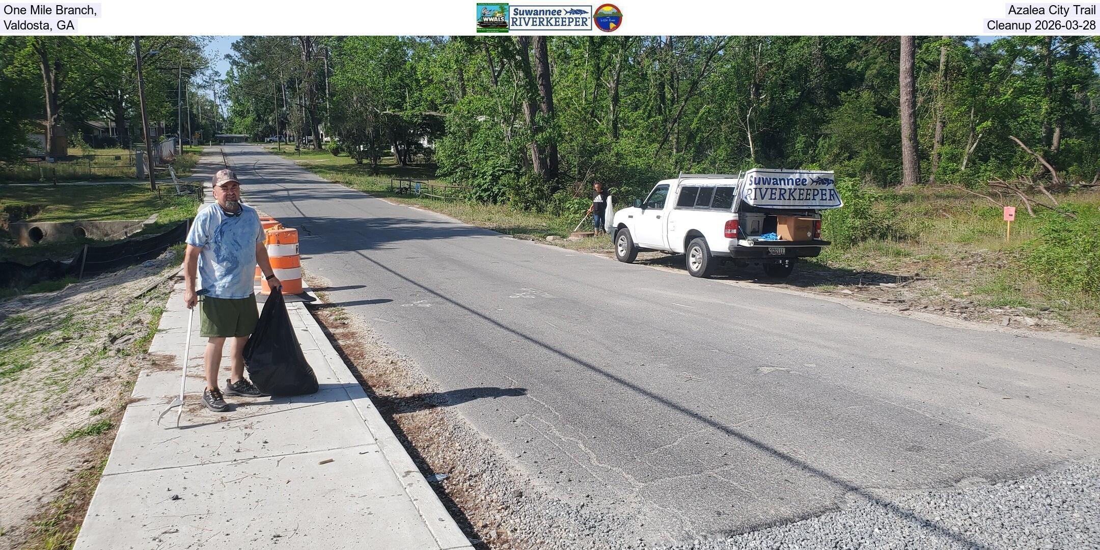 One Mile Branch, Azalea City Trail, Valdosta, GA, Cleanup 2026-03-28