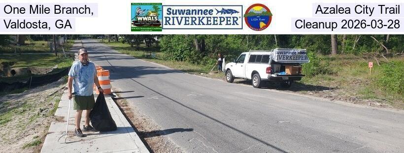 One Mile Branch, Azalea City Trail, Valdosta, GA, Cleanup 2026-03-28