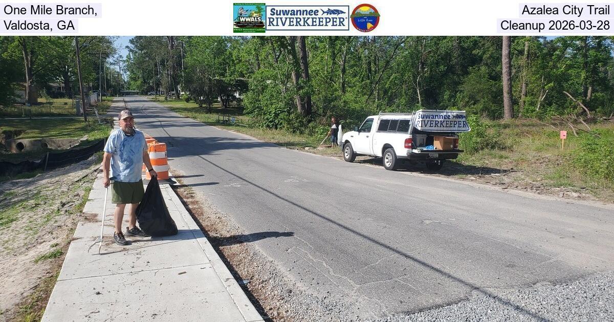 [One Mile Branch, Azalea City Trail, Valdosta, GA, Cleanup 2026-03-28]