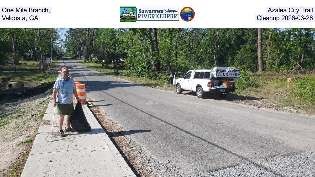 One Mile Branch, Azalea City Trail, Valdosta, GA, Cleanup 2026-03-28