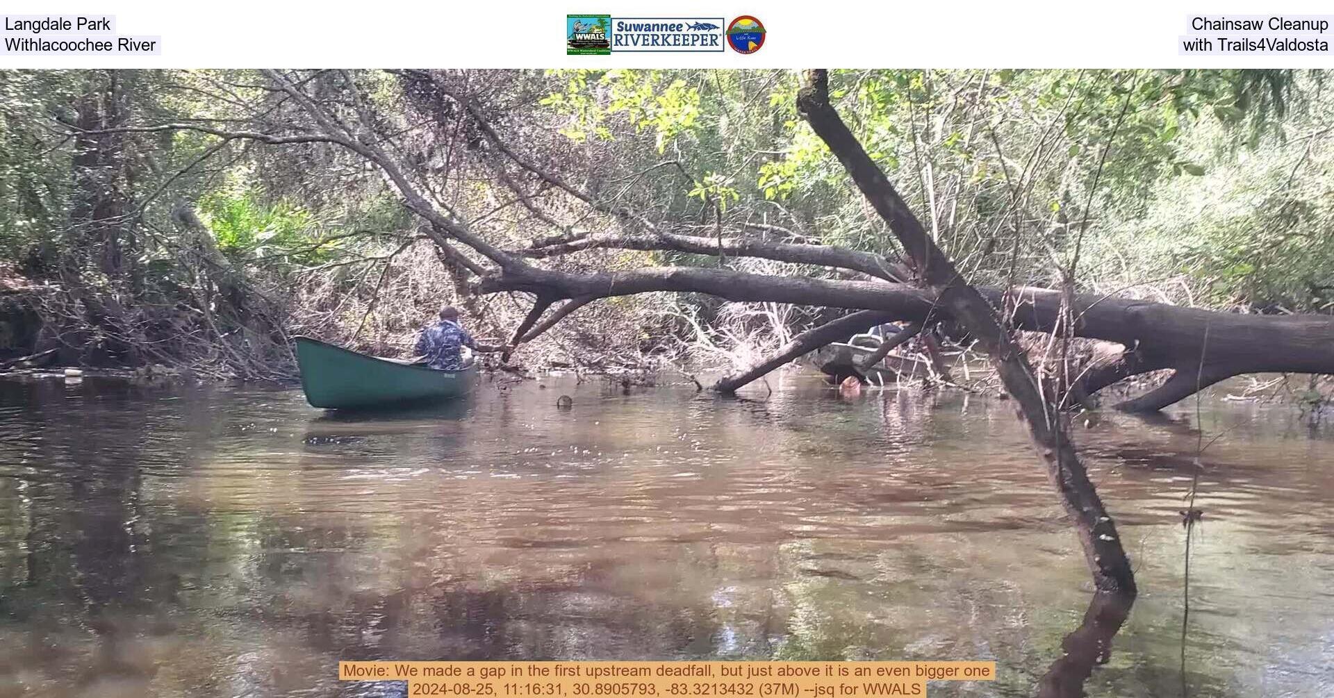 Langdale Park Chainsaw Cleanup, Withlacoochee River, with Trails4Valdosta