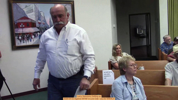 [Larry Sessions Getting up]