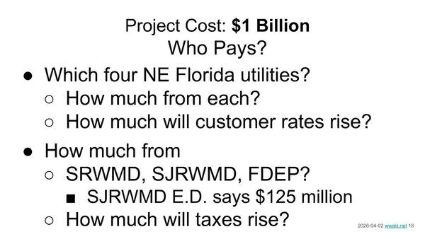 Project Cost: $1 Billion Who Pays?