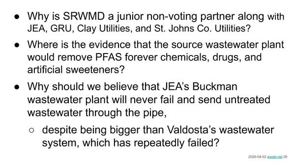 Why is SRWMD a junior non-voting partner along with JEA, GRU, Clay Utilities, and St. Johns Co. Utilities?