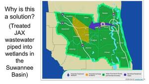 [Why is this a solution? (Treated JAX wastewater piped into wetlands in the Suwannee Basin)]