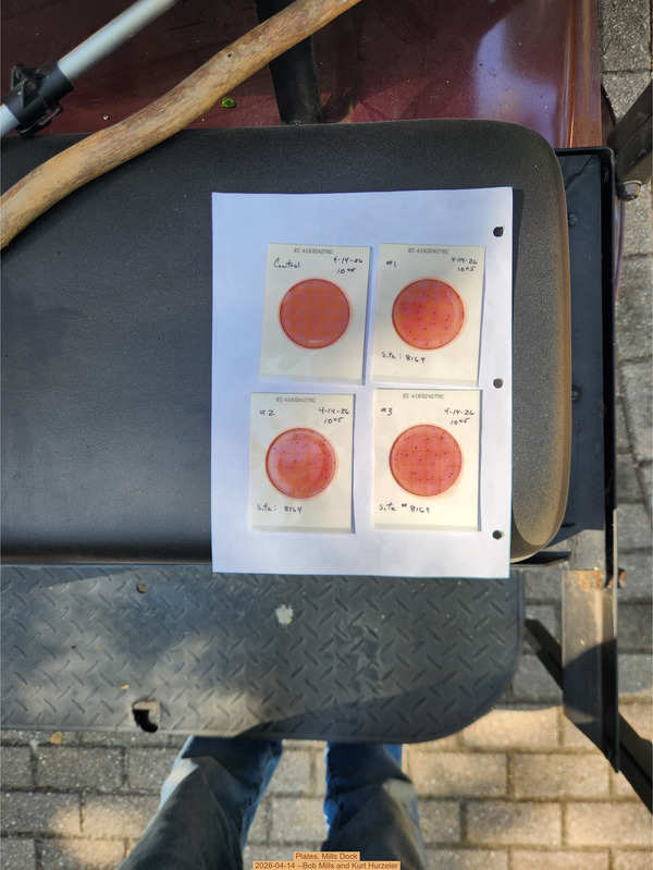 [Plates, Mills Dock 2026-04-14 --Bob Mills and Kurt Hurzeler]