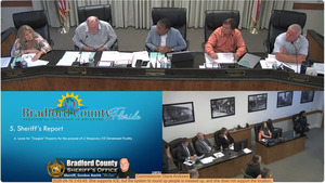 [Commissioner Diane Andrews 3:43:45: She supports ICE, but the system to round up people is messed up, and she does not support the location.]