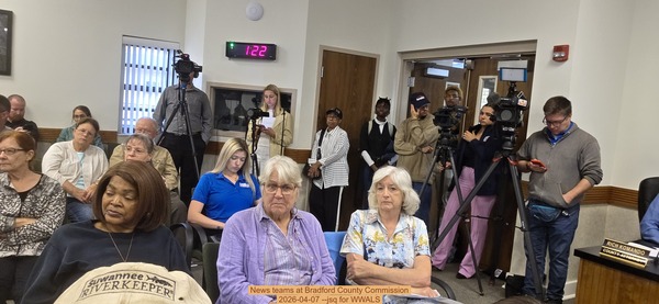 News teams at Bradford County Commission, 2026-04-07 --jsq for WWALS