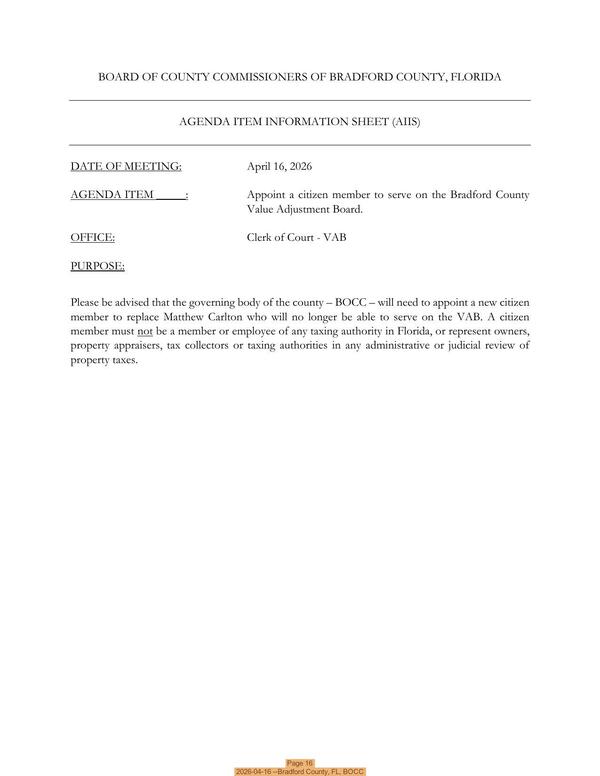 Page 16, 2026-04-16 --Bradford County, FL, BOCC