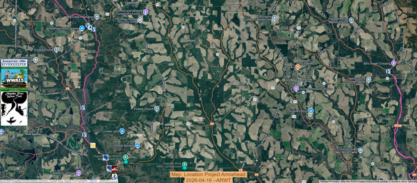 [Map: Location Project Arrowhead, 2026-04-16 --ARWT]