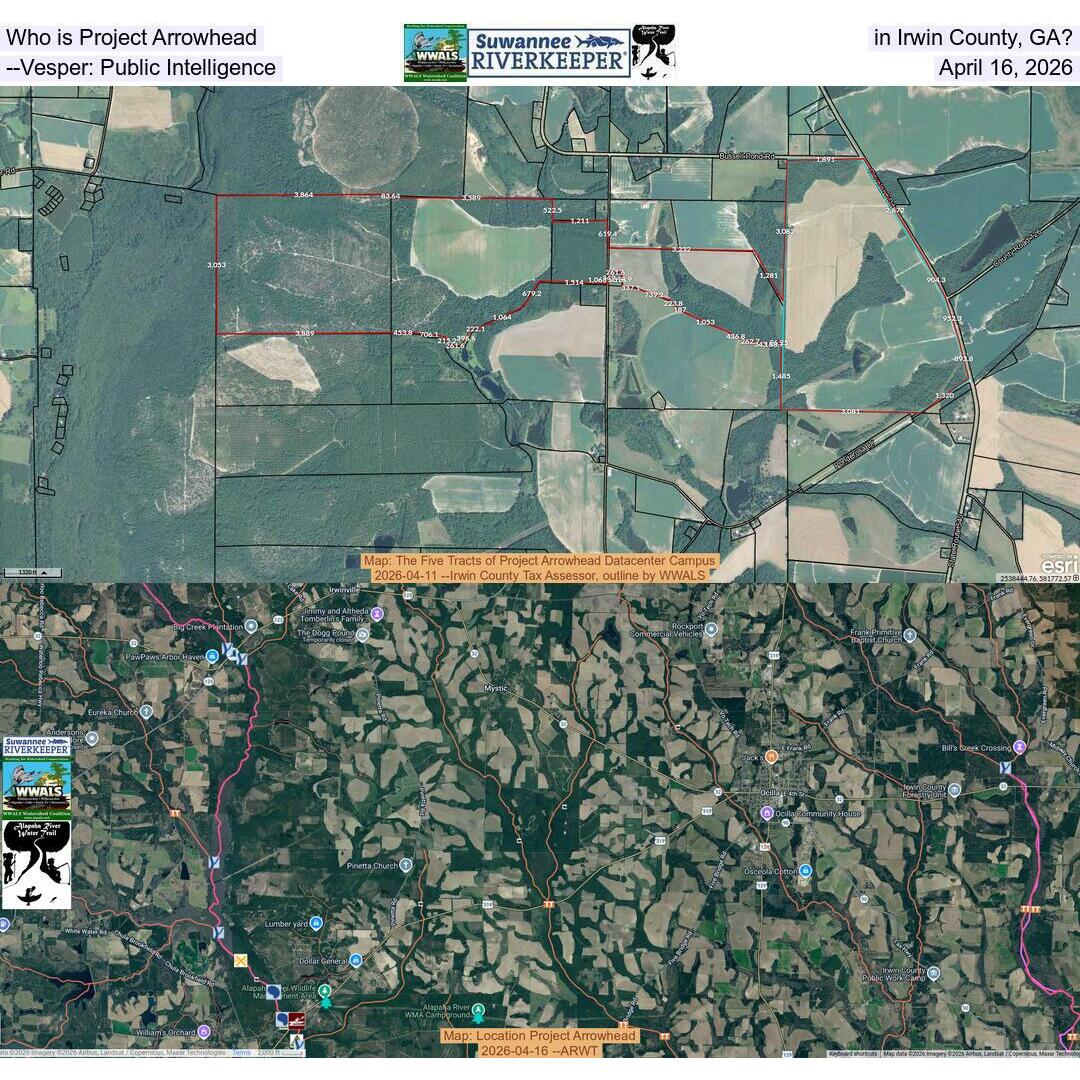 Who is Project Arrowhead in Irwin County, GA? --Vesper: Public Intelligence, April 16, 2026