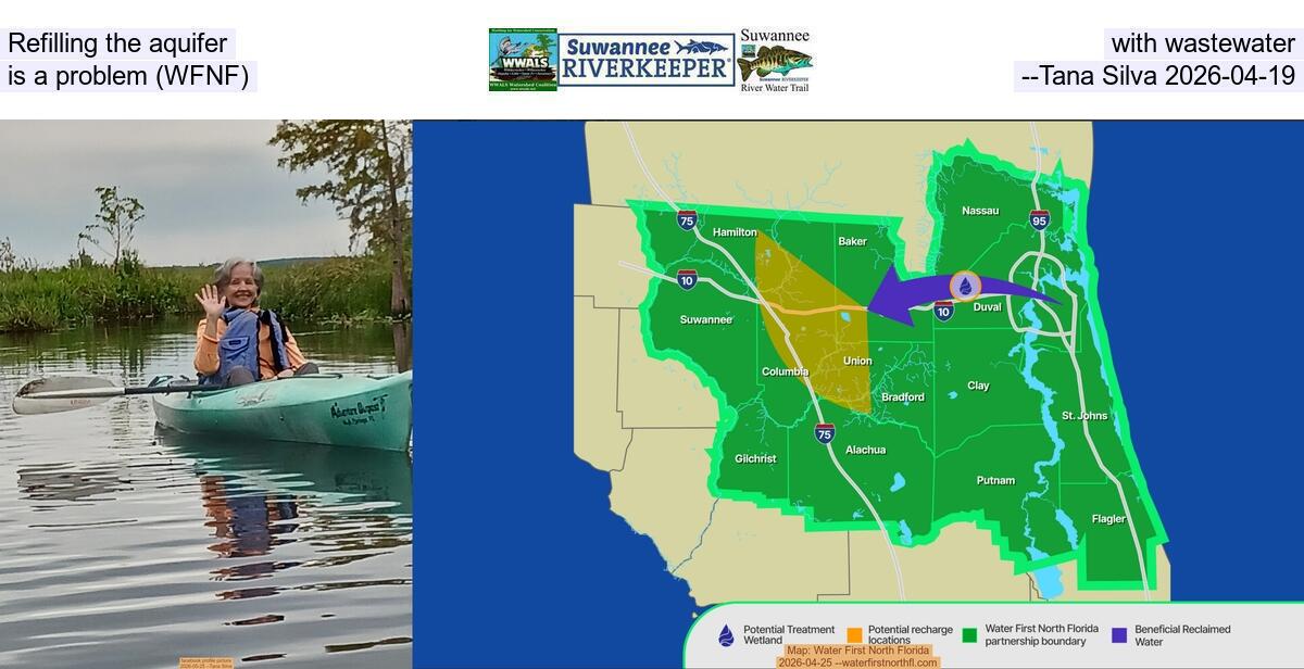 [Refilling the aquifer with wastewater is a problem (WFNF) --Tana Silva 2026-04-19]