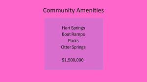 [Community Amenities, $1,500,000, 2026-04-20 --Gilchrist County, FL]