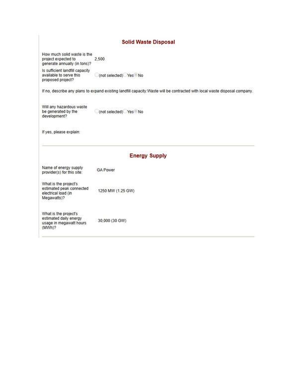 [Solid Waste Disposal; Energy Supply]