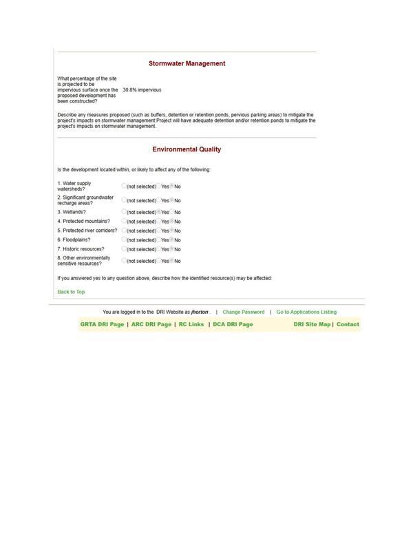 [Stormwater Management; Environmental Quality]