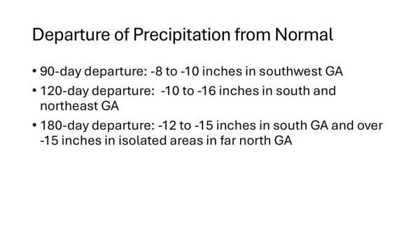 [Departure of Precipitation from Normal]