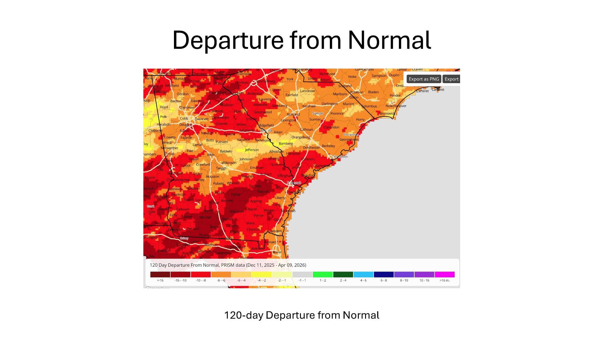120-day Departure from Normal