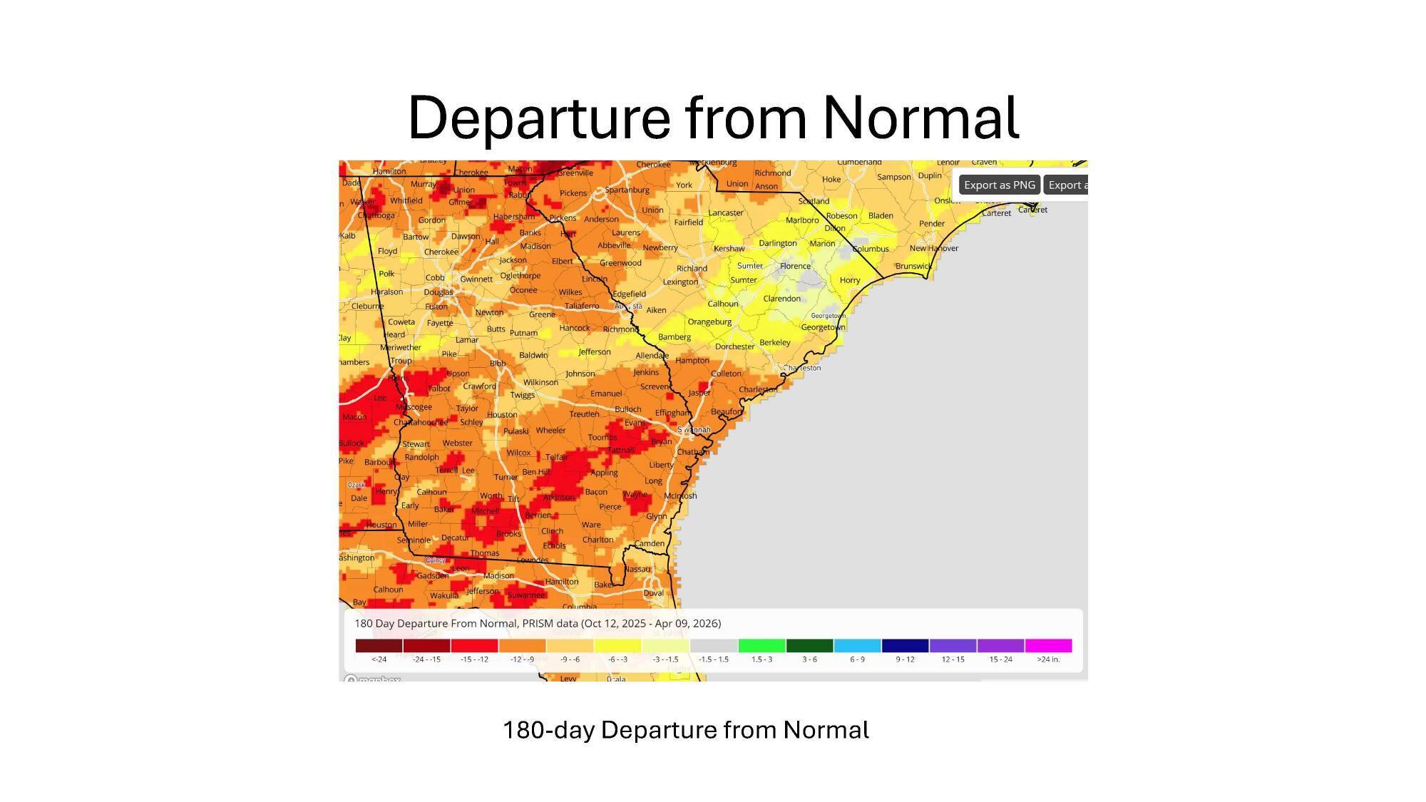 180-day Departure from Normal