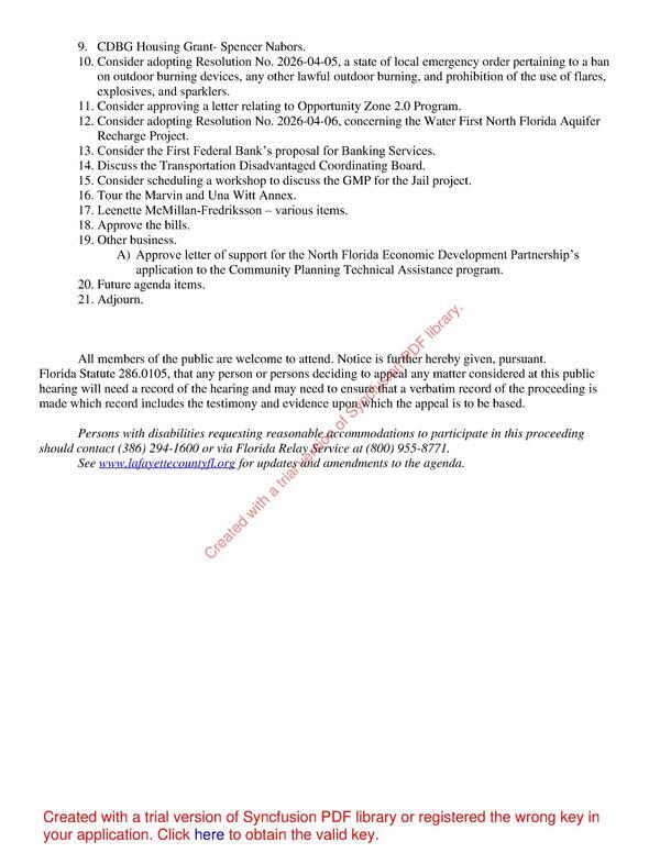 [12. Consider adopting Resolution No. 2026-04-06, concerning the Water First North Florida Aquifer Recharge Project.]