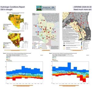 [Hydrologic Conditions Report --SRWMD 2026-04-30, Still in drought, Need much more rain]