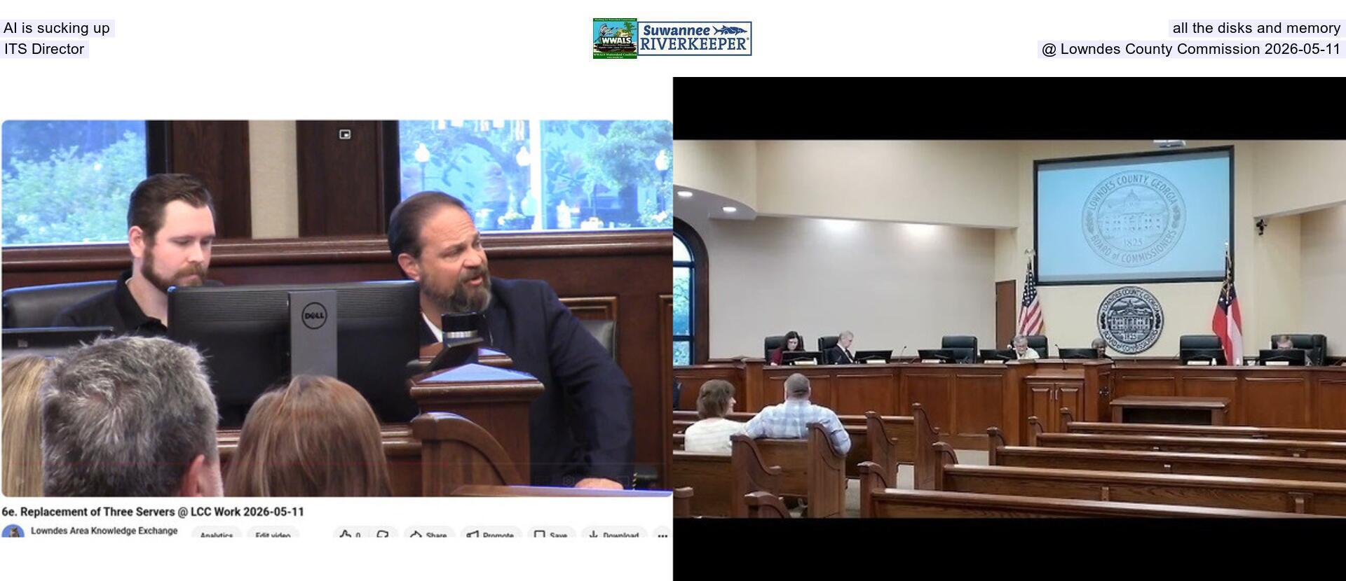 AI is sucking up all the disks and memory, ITS Director @ Lowndes County Commission 2026-05-11
