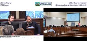 [AI is sucking up all the disks and memory, ITS Director @ Lowndes County Commission 2026-05-11]