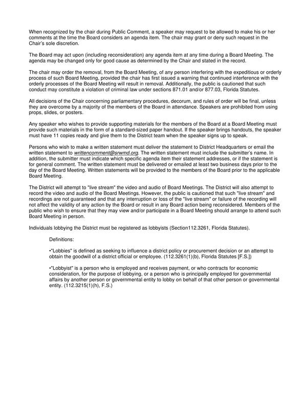 Boilerplate, 2026-05-14 --SRWMD Board Agenda